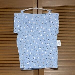 NWT Weekend Edition Bunny Rabbit Undershirt and Panty Set Large L